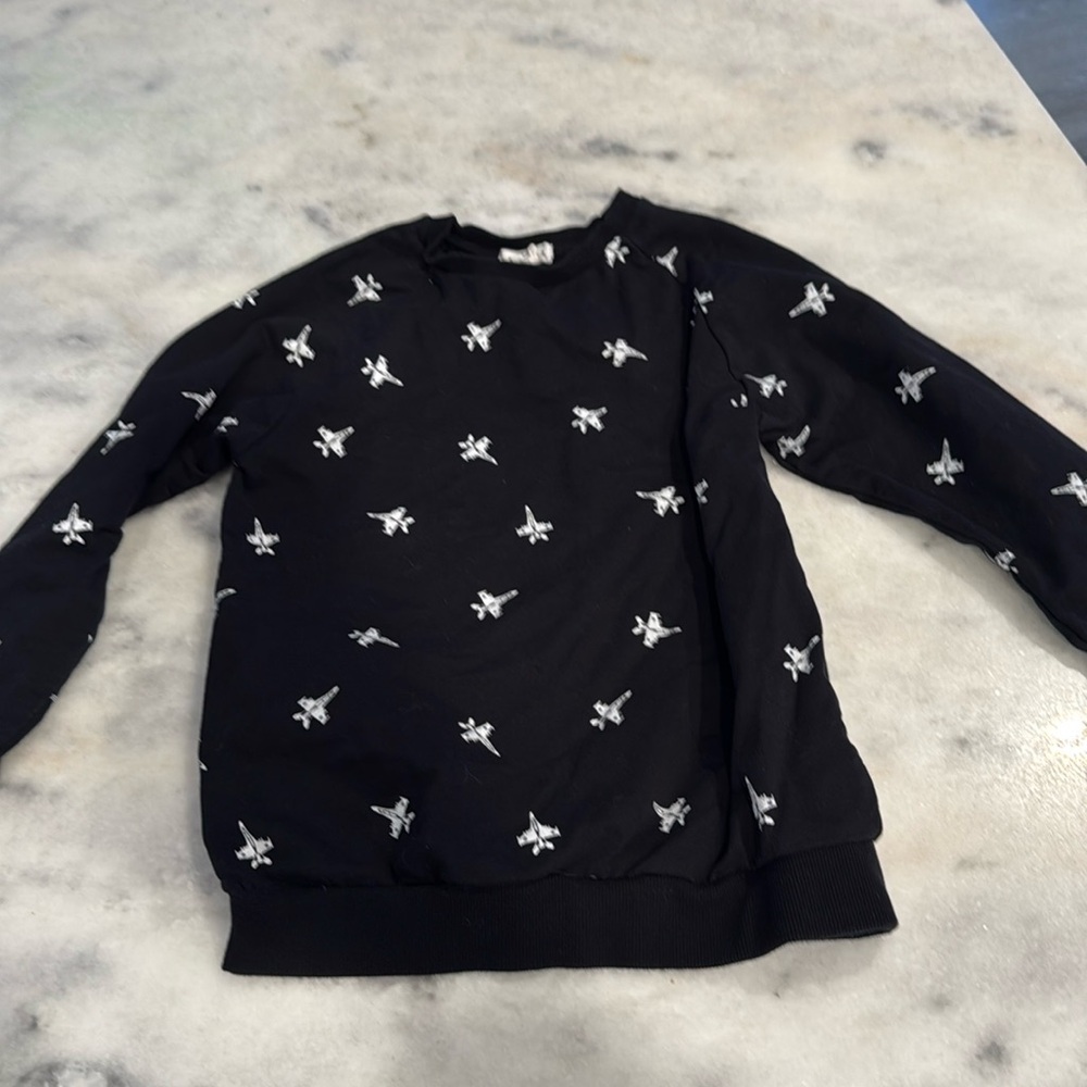 Size 7Y- Miles the Label Long Sleeve Jet Shirt